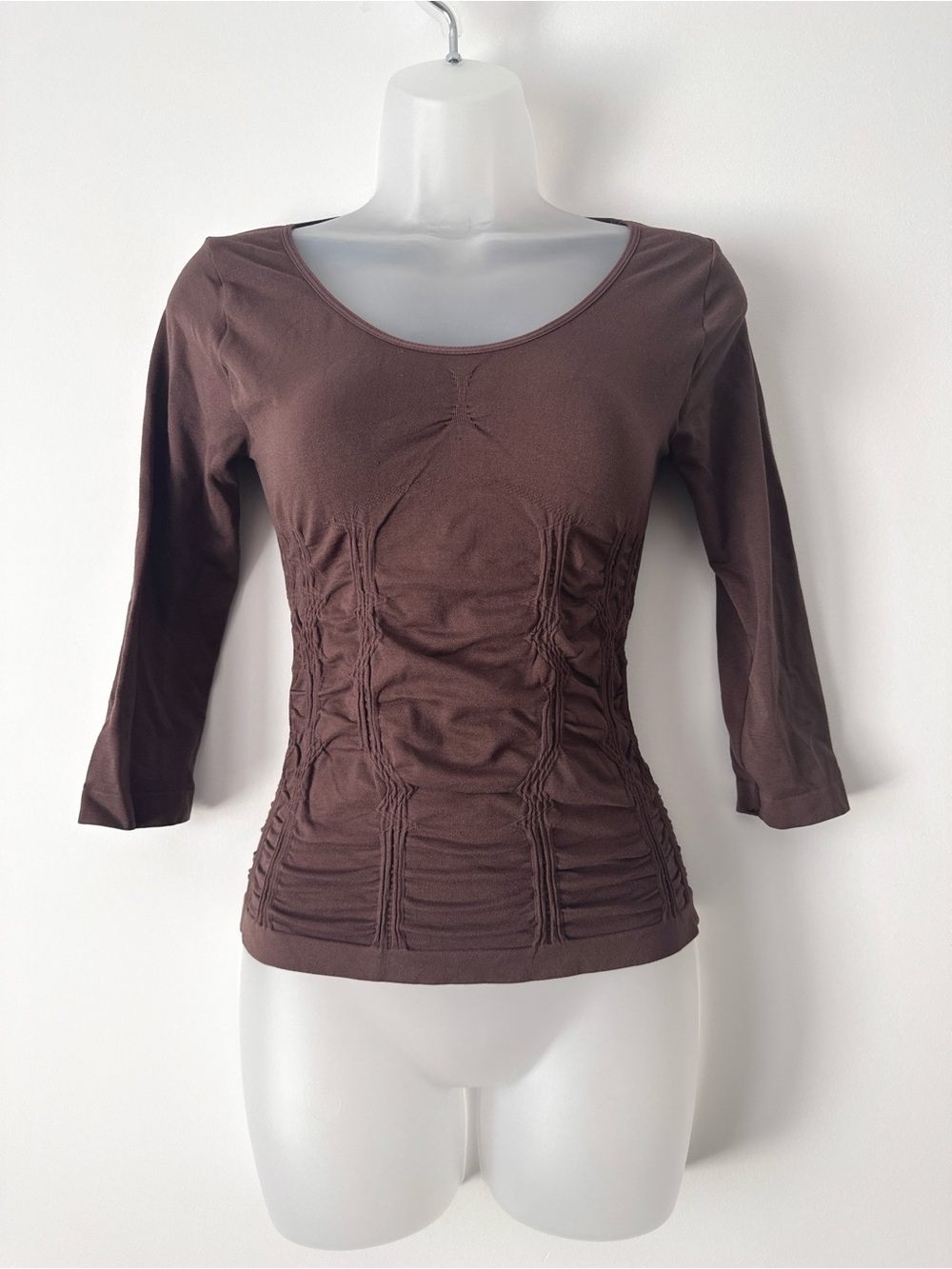 y2k fairy grunge brown ruched top